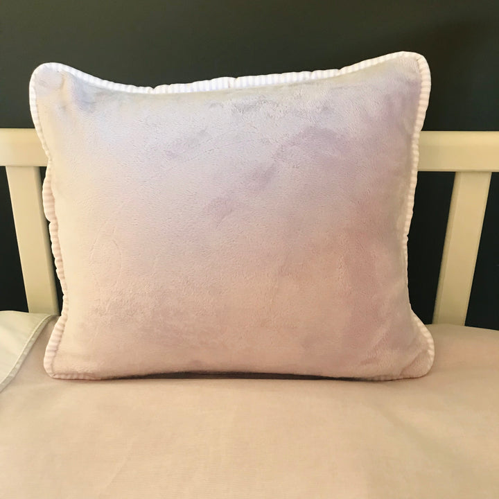 Coussin 12x14 Minky lilas