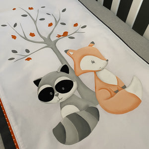 Couverture personnalisée Fox Baby, literie Fox Crib, literie pour